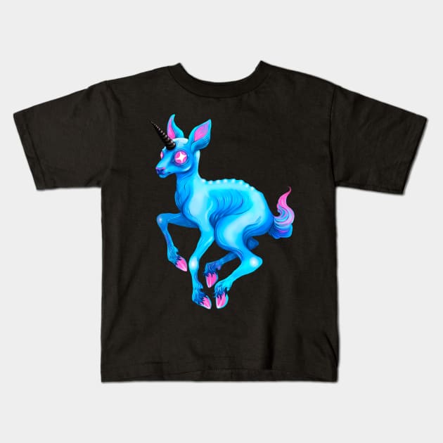 Unicorn Kids T-Shirt by Bethaliceart